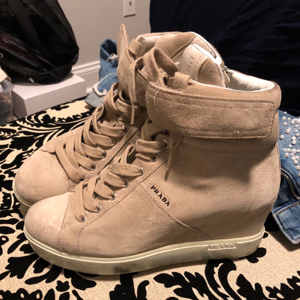 Prada platform sneakers